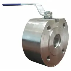 This BONOMI manual two-way ball valve features a 1 1/4 in, 316 stainless steel one-piece straight valve body with FKM seals and a locking lever handle. Designed for on/off flow control in industrial piping systems, it is suitable for handling corrosive fluids and high-temperature media.