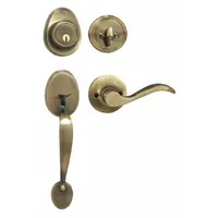 MASTER LOCK Door Lockset: Office Lever Locksets, Brass (MPN HDLWLLH0605KA4)