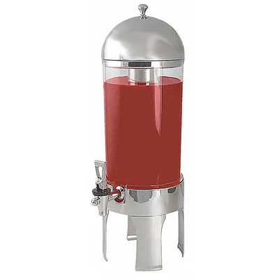 SPRING USA 2511-6/4 Acrylic and Stainless Steel Beverage Dispenser - Polycarbonate & Stainless Steel Dispensers
