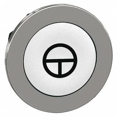 SCHNEIDER Push Button Head: 30 mm Panel Size, Non-Illuminated, Metallic, T - Heads for Push Buttons
