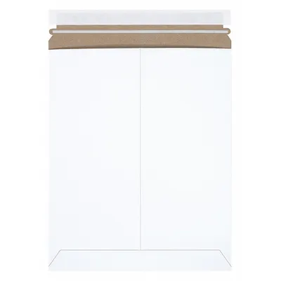 STAYFLATS Mailer Envelopes: 11 in x 13 1/2 in, 11 in x 13 1/2 in, 0.02 in Material Thick - Stayflat Self-Sealing Chipboard Mailers