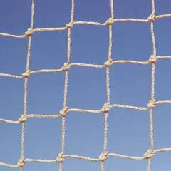 This heavy-duty bird control netting is made of UV-stabilized polyethylene in beige. It provides 1,250 sq ft of coverage area, suitable for excluding birds from structures such as buildings, warehouses, and agricultural areas.