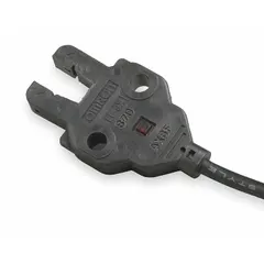 OMRON EE-SX870 is a U-slot photoelectric sensor with NPN output and non-terminated cable. It operates on 5-24V DC supply voltage. Typical applications include position sensing, counting, and limit detection in industrial automation such as conveyors and packaging lines.