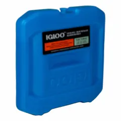 Solid gel ice pack in blue, measuring 12 inches overall length, 1 3/4 inches overall width, and 10 1/2 inches overall thickness. Reusable cooling solution for maintaining low temperatures in industrial settings such as cooling tools, equipment, or materials.