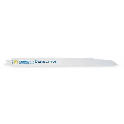 LENOX Reciprocating Saw Blade: 6 Teeth per Inch, 305 mm Blade Lg, 0.06 in Blade Thick - Demolition Blades