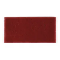 Aluminum oxide abrasive pad for hand sanding and surface preparation on metal, wood, and composites. Very fine maroon grade conditions surfaces without loading, suitable for deburring, blending, and finishing. 4 1/2 in x 9 in, 25-pack
