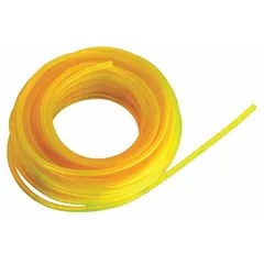 Tygon fuel line tubing with .080-inch inner diameter, supplied in a 50-foot box. Used for replacing or repairing fuel lines in small engines such as those found in chainsaws, trimmers, and lawn mowers. The Tygon material resists fuel degradation for consistent fuel delivery.