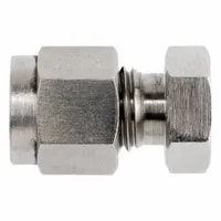 This compression cap is a clean and bagged single-ferrule stainless steel fitting from the NS2408 series. It is designed to seal the end of a 1 in OD tube in industrial tubing systems, providing a leak-resistant closure for hydraulic, pneumatic, and instrumentation applications