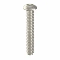 Button head tamper-resistant machine screw with #10-24 thread, 1-1/4 in length, and T25 drive. Made of stainless steel with plain finish. Used to secure panels, equipment, and enclosures where theft or vandalism is a concern. Requires a special T25 bit for installation and removal. Pack of 10