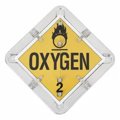 This 13 5/8 in x 13 5/8 in placard displays Various DOT Classes for labeling industrial containers. Suitable for drums, totes, and shipping containers in compliance with hazardous material transportation regulations.