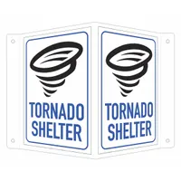 Emergency Sign: Aluminum, Mounting Holes Sign Mounting, 6 in x 7 1/2 in Nominal Sign Size (MPN LCVB-0033-RA_4x6)