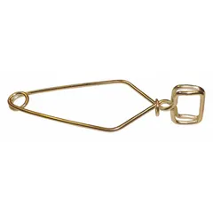Test Tube Clamp, Steel, Brass Finish, 6 5/8 in Overall Length