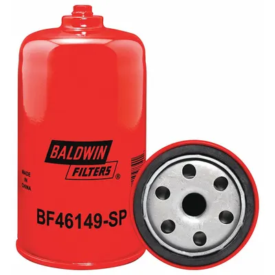 BALDWIN FILTERS Fuel Filter: Spin-On, 3 1/16 in Outside Dia, M16-1.50 Thread Size, Cellulose - Spin-On Fuel Filters
