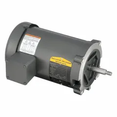 Open Drip Proof (ODP) enclosure with C-Face mount for direct coupling. 1 hp, 3450 RPM, 3-phase, 230V AC, full load current 1.6/3.2/4.2 A at 60 Hz. Suitable for pumps, fans, conveyors, and machine tools in industrial environments where protection from dripping liquids is required.