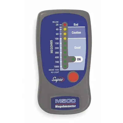 Supco M500 Digital Megohmmeter, 500V DC, CAT I - Standard Feature Megohmmeters