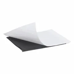 Pressure-sensitive rubber adhesive pad for mounting pavement markers on asphalt surfaces. Meets ASTM standards. Each pad measures 4 in x 4 in, black color. Supplied in a 100-pack.