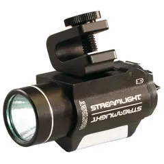 Rechargeable helmet-mount light with a spot beam pattern. Delivers 115 lumens with a max beam distance of 167 meters. Runs for 6 hours at maximum brightness. Powered by 2 CR123 batteries. Suitable for hands-free illumination in industrial, maintenance, and emergency response tasks.