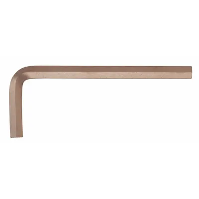AMPCO Hex Key: 0 Ball Ends, 7/16 in Tip Size, SAE, Short, Beryllium Copper, Unfinished - Non-Sparking Hex Keys