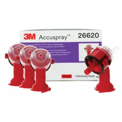 This 4-pack of atomizing heads is designed for use in air sprayers, providing replacement needles, nozzles, and caps to restore spray pattern performance. Suitable for industrial finishing, coating, and painting applications in manufacturing and maintenance operations.