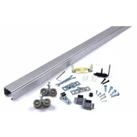NATIONAL GUARD Track Kit: 4 ft Lg, 3 1/2 in Wd, 1 3/8 in Ht, 250 lb Max Wt, Top (MPN SLAL-250-PD-48)