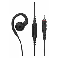MOTOROLA Earpiece: Fits Motorola, For CLPe Series, Ear Hook, Push To Talk, Black, 1 Wires, Wired (MPN PMLN8125A)