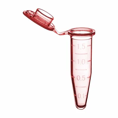 OEM APPROVED VENDOR Microcentrifuge Tube, Polypropylene, 1.5 mL, Red, C2000-R - Plastic Microcentrifuge Tubes