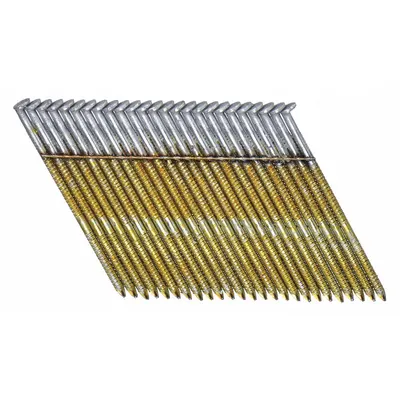 BOSTITCH Framing Nails,2 3/8" L,Galvanized,PK2000: Framing Nails, Flat, Smooth, Steel - Collated Framing Nails