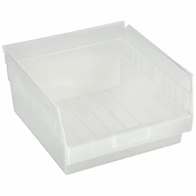QUANTUM STORAGE SYSTEMS Shelf Bin: 11 5/8 in Overall Lg, 11 1/8 in x 6 in, Clear - Clearview Plastic Shelf Bins