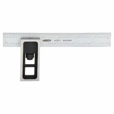 INSIZE Double Square: Inch, Std, Square, Std Stainless Steel, 1 1/16 in x 1 1/16 in - Double Squares