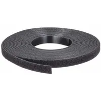 PANDUIT Hook-and-Loop Cable Tie Roll: 15 ft Lg, 0.33 in Wd, 18 lb Tensile Strength, Black (MPN HLM-15R0)