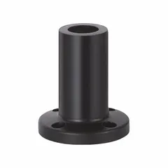 Mounting base with integrated tube for modular tower lights of the KombiSIGN 71/72 series. Black housing, overall height 3 1/4 inches. Provides a stable foundation and connection point for signal towers in industrial environments.