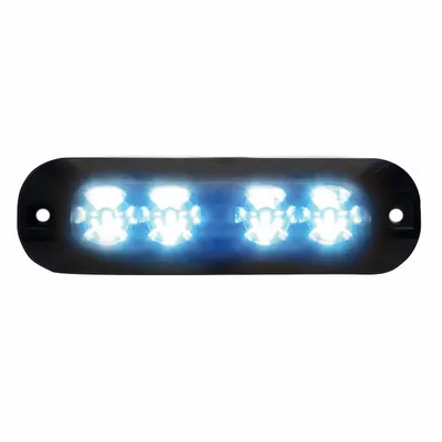 CODE 3 Warning Light: Emergency Vehicle Area Light, Blue, 8 W Watt, Clear - Emergency Vehicle Area Lighting