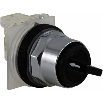 SCHNEIDER Selector Switch: 30 mm Panel Mounting Size, 4 Positions, Short Lever, DPDT - Selector Switches