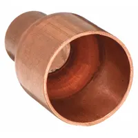 This wrot copper coupling joins two copper tubes of different sizes (3/8 in CTS x 1/8 in CTS). The cup x cup design with no center stop allows full flow for soldered connections. Suitable for use in plumbing, HVAC, and refrigeration systems