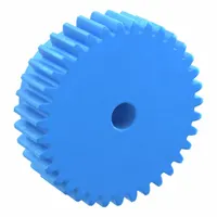 Machined Spur Gear: Module m 1.5, 35 Teeth, 8 mm Bore Dia, Nylon, 20° Pressure Angle, Plain Bore (MPN PS1.5-35)