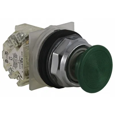 SCHNEIDER Mushroom Head Push Button: Non-Illuminated, Mushroom Head Profile, Non-Metallic - Mushroom-Head Push Buttons