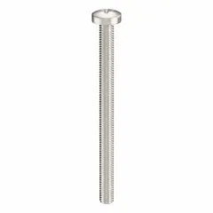 M6x1.00 thread, 80 mm length, 316 stainless steel pan head machine screw with plain finish and Phillips drive (#3 drive size). Supplied in a 5-pack. Used for general assembly, machinery, and equipment mounting where corrosion resistance is required.