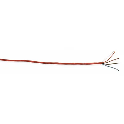 CAROL Fire Alarm Cable: 1,000 ft Cable Lg, Plenum, Plenum, PVC, PVC, Red, PVC - Unpaired Unshielded Cables