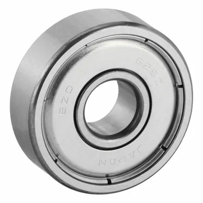 EZO Miniature Ball Bearing: 626, Dbl Shield, 6 mm Bore, 19 mm OD, 6 mm Wd - High-Precision Radial Ball Bearings