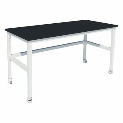 INSTOCK Heavy Duty Table: 30 in Overall Wd, 36 in Overall Ht, 6 ft Overall Lg, Phenolic - Adjustable-Height Laminate Surfaced Lab Tables