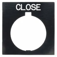 Legend Plate: 30 mm Panel Mounting Size, Rectangular, 3 1/4 in Overall Ht x 2 1/8 in Overall Wd (MPN HT8SP73)