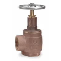 MOON AMERICAN Angle Hose Valve: NPT x NPT, Brass, Inline Valve Body, Female x Male, FNPT, FNPT (MPN 171-1561)