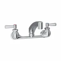 ELKAY Handle-Operated Faucet: Elkay®, Brass, Centerset, Wall, 2 Mounting Holes, 1.5 gpm Flow Rate (MPN LK940AT08L2H)