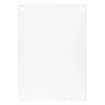 WIEGMANN Interior Panel: Back Panel Panel, 13 in Overall Ht, 11 in Overall Wd, Steel - Interior Mounting Panels