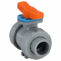 HAYWARD FLOW CONTROL Manual Two-Way Ball Valve: 1 in, CPVC, Straight, 250 psi Max. Pressure (CWP) (MPN TBH2100ASTV0000)