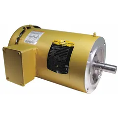 This BALDOR motor is a 2 hp, 3-phase AC motor with a C-face mount and totally enclosed fan-cooled (TEFC) enclosure. It operates at 1755 RPM and draws 6.8/3.4 A at 208-230/460V AC. Suitable for industrial applications such as pumps, fans, conveyors, and compressors where protection from dust and moisture is required.