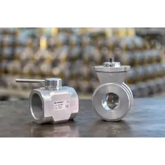 Aluminum and cast iron butterfly valves. VF, VFT, and VFH butterfly valves regulate and control air and gas flow by design. Valves can be adjusted either manually or automatically. In manual, a valve lever can set the fire rate of the burner. In automatic, fire rate can be set via a servomotor (modulating or staged control) or a solenoid actuator (two-stage control). The setting can be monitored on a graduated scale, allowing for precise regulation ratios. This type of device is suitable for air and gas adjustment in combustion processes, like industrial kilns, drying stoves, smelting, and annealing furnaces.