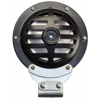 WOLO Electric Horn: 48V DC, High Tone, Electric, Black, Painted, 115 dBA Sound Level - Max, 1 Horns (MPN 370LC-48L2)