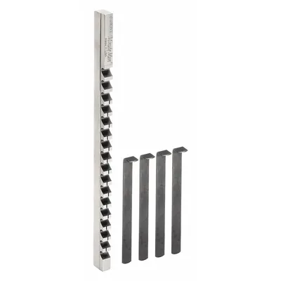HASSAY SAVAGE Keyway Broach: 1/2 in Keyway Wd, 13 7/8 in Broach Lg, 3/4 in Min. Lg Of Cut - Keyway Broaches