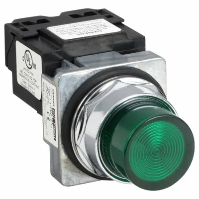 Siemens Pilot Light: 30 mm Panel Mounting Size, Green, LED - LED Pilot-Lights